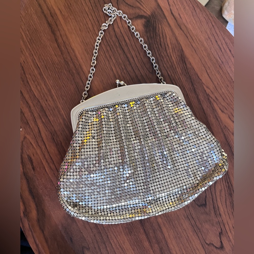 Vintage 1940s-1950s Whiting & Davis Mesh Silver Evening Bag - Picture 3 of 6